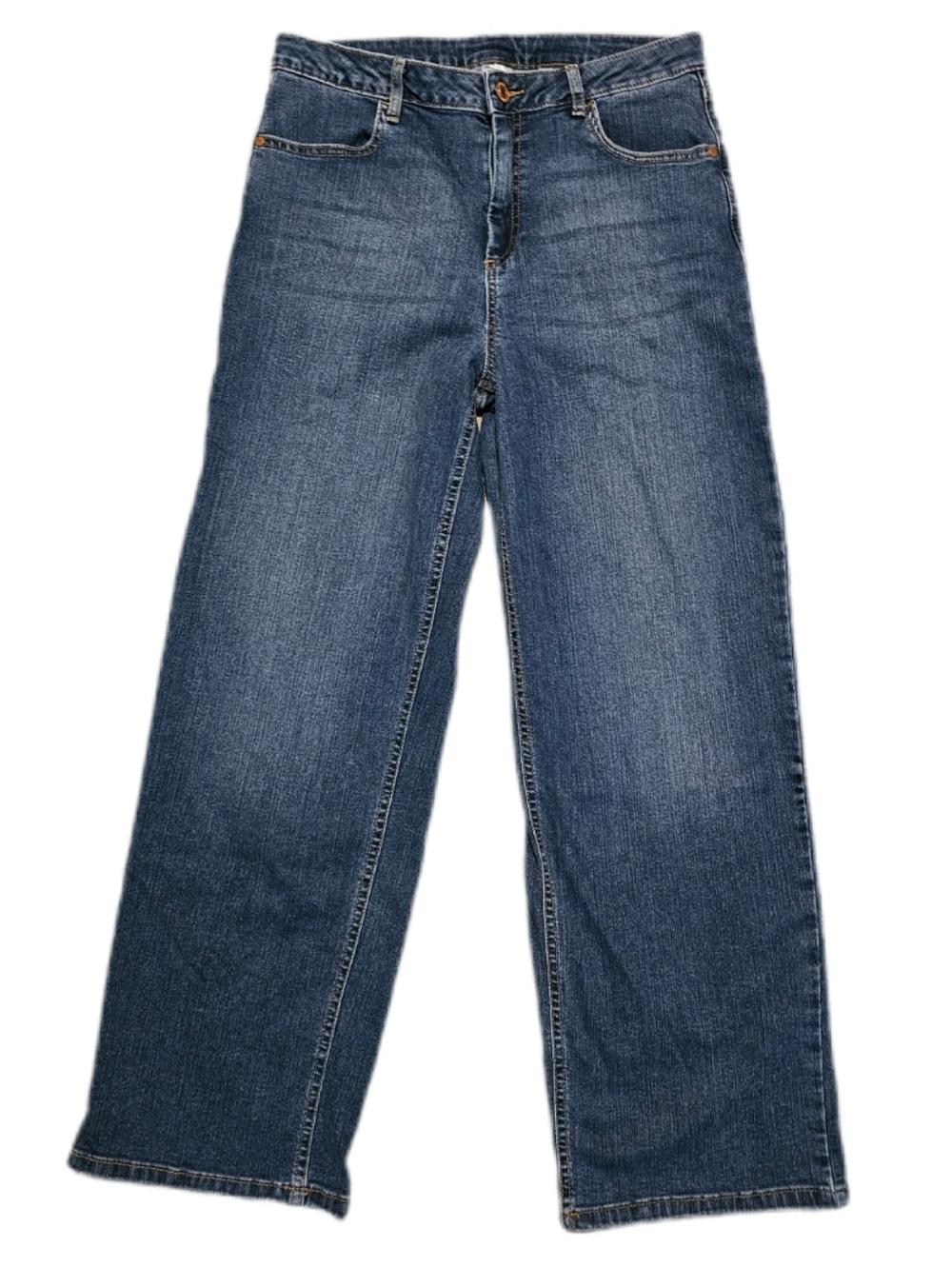 Time And Tru Wide Leg Blue Denim Jeans 10 Viral